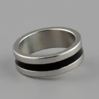 Whole- New Strong Magnetic Magic Ring color Silver Black Finger Magician Trick Props Tool Inner Dia 20mm Size L293d