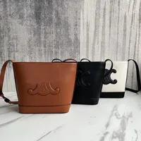 Fashion Luxurys Designer Bag Bolso de cuero bolso tri￳mfo de cubo de cubo