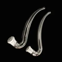 Glass J-Hook Adaptor 14 18mm Joint for Glass Pipe Water Bongs Ash Catcher Bowl 2744
