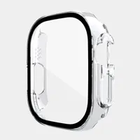 Case di orologi per protezione dello schermo integrato Compatibili con Apple Watch Ultra 49mm 9H Temped Glass Film PC per iWatch 49 mm