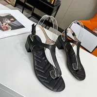 2023 New Slippers Hosehold Women's Sandals مريحة أسود أحمر اللون الأبيض الحجم البني 35-41265F