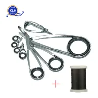 Sports Entertainment Tools 8pcs Kit KLH Stainless Steel Guide Ring For UL L ML M MH H Power Spinning Fishing Rod Repair Refit Assembl...