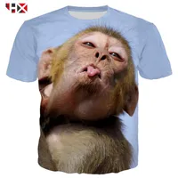 Men's T-Shirts HX 3D Printed T-shirt Pullover Funny T Shirt Men Women Cute Animal Short Sleeve Harajuku Streetwear Tops A783198D