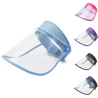 Reusable Full Face Shield Cover Transparent Anti Droplet Clear Mask Cooking Splash Soft Plastic Respirator Double-sided Film Ju9280M