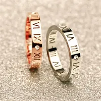 Logotipo de cristal de 4 mm dentro de titanio acero cl￡sico anillos de amor de tornillo de acero inoxidable de acero de acero anillo de amor para mujeres246k