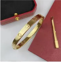 Bangle Love Torny Bracelet Designers Pulseras 10 Joyas de diseñador de diamantes Mujeres Titanio de acero Gold-Plated Never Fade No Gold/Silver/Rose