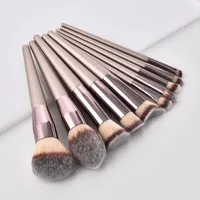 Makeup Brushes 1pc Champagne Set pour fard ￠ paupi￨res Pallete Foundation Powder Cacheer Eyeliner M￩langer l'outil Cosmetics Brush