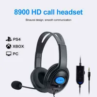 Headsets Professional LED Headphones For PS 4 PS5 Game Headset Light Bass Stereo Gaming Earphones With Mic 3.5mm Wired Noise Reduction T220916