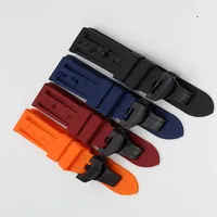 Watch Accessories Fashion New Fit for Panerai premium rubber strap buckle pin buckle butterfly buckle22 24mm242z