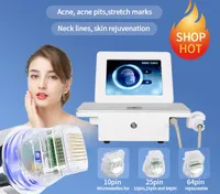 Mango de diseño de elementos de belleza con 4 consejos Microuegudle RF Máquina Facial Cuidado facial Cuerpo Levantamiento de acné Tlimas Remoción