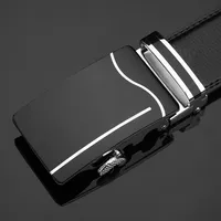 Cintura di alta qualità di dwts maschio cinture cinghia in pelle genuina per uomini cinghie nere di fibbia automatica di alta qualità uomini cinghia 3185