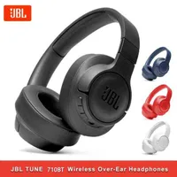 سماعات الرأس JBL Tune 710BT Wireless Bluetooth Headset V5.0 T710BT Pure Bass Stereo Gaming Gaming Sports Leavent مع MIC T220916