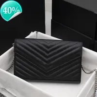 Designer Evening Bag New Shoulder Mini Hand Genuine Leather Com with Box Woc Chain Women Luxurys Fashion Digners s Female Clutch Classic High Quality Girl s