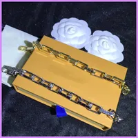 Fashion Bracelet Retro Womens Designer Bracelets Mens Jewelry Chain Bracelet Armband Brazalete Street Fashion Gold Color For Party D219326y