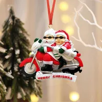 Noel dekorasyonları ağaç kolye açık kapalı Noel Baba süsleri toptan