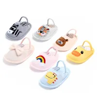 Children Slippers Cute Baby Summer First Walkers Indoor Antiskid Boy Soft Bottom Cloth Shoes Fashion Baby Shoes 0-18M