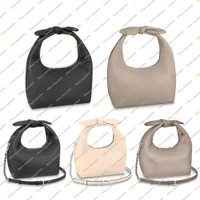 Damas Fashion Casual Designe Luxury Why Knot Bag Shoulse Bag Shoultybody bolso de bolso de alta calidad Top de cuero genuino 5A M20701 M20703 QBGC