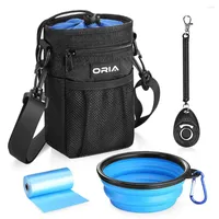 Köpek araba koltuk kapakları oria dış mekan evcil hayvan taşıyıcı çanta eğitim çantası, ayarlanabilir kayış kasesi su geçirmez saklama torbaları