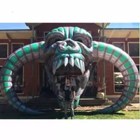 Inflatable Bouncers sale giant horror bending inflatable halloween skull hanging head skeleton for party decoration