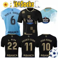 2022 2023 RC Celta Soccer Jerseys 2002 2004 De Vigo Retro 22/23 Camiseta Chandal Futbol Uniforms Iago Aspas S.mina Suarez Men Kids Kit Socks Full SetS K70A #