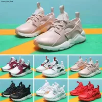 Kids Huarache Sneakers Shoes Boys Grils Authentic All White Children Trainers Huaraches Sport Running Shoes baby birthday gift 6C-3Y279L