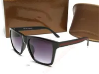 2022 نظارة شمسية مربعة مع عدادات مصممة الويب نفس النوع من النظارات الشمسية المزدوجة G للرجال والنساء Sunglasse الوجه الكبير رقيقة مضادة للألوان.
