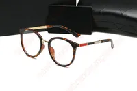 Sonnenbrille Mode runde Frauen Gläser Rahmen Vintage Retro Clear Linsen Brillen Männer Optische Leopard Grüne Brillen Rahmen Lunette de Soleil 002