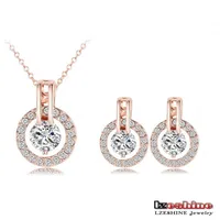 The New 2020 18 K Rose Gold Necklace Earrings Set Decoration From Jewelry on Wish com Beauty Group293I