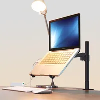 Ganci di raffreddamento per laptop desktop desktop pieghevole dormitorio alimentare il pigro rotante pigro