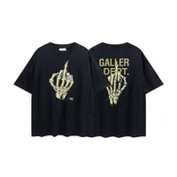Designer GallerysDepts Tees Heren T-shirts 2022 Dept Bronzed Letter Skeleton Handring Gedrukte korte mouw