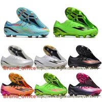 Fotbollsst￶vlar x Speedportal.1 FG Mens Soccer Cleats Outdoor Leather Blue White Green Black Orange Pink Spikes Training Football Shoes Storlek US6.5-11.5