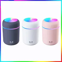 EZSOZOC humidifier Portable 300ml Electric Air Humidifier Aroma Oil Diffuser USB Cool Mist Sprayer with Colorful Night Light for Home C175D