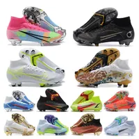 2022 Mercurial Superfly 8 Elite FG Soccer Zapatos Ronaldo CR7 Vapores 14 XIV Elite SG Pro Anti Clog Catess Outdoor CR110 Neymar ACC Fútbol 36-45