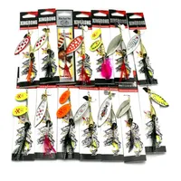 14 styles Mixed Metal Spoons Baits Fly Fishing Ice Fishing Freashwater Fishing VIB Blades Spinner lure sequins Rotate Spinnerbaits240S
