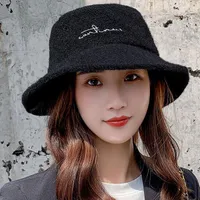 Beretti The Fisherman Hat Female Han Edition Student Qiu Dong Season e addensare Joker Lovely Ins Round Face Big Show sottile Cap