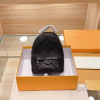 Okul çantaları sırt çantası mini arka paket omuz çantası orijinal deri yüksek kaliteli seyahat çantaları kabartmalı mektup 22cmulti pochette