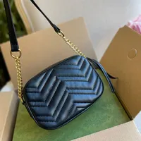 Designerskie torby łańcuchowe luksusowe marki torby na ramię skórzane moda czarna torebka crossbody klasyczne portfele torebki mini marmont Tote