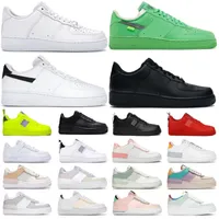1 MEN Women Low Cut Plat-Form Casual Shoes AF1 Platform Heren Sneakers Dames Spruce Aura Pale Ivory Outdoor Sports Trainers