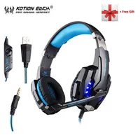 Headsets KOTION EACH G9000 Game Headphone 3.5mm Earphone PS4 Headset Gaming Headphone With Mic For PC Laptop playstation 4 T220916
