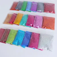 U￱as brillo rikonka 21pcs polvos hologr￡ficos az￺car l￡ser brillante 0.2 mm pigmento bulto de polvo cromado para decoraciones de arte de bricolaje