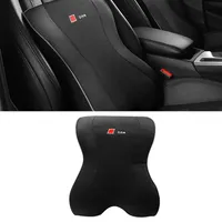 Car Pillows PU Leather Quilt Auto Neck Rest Headrest Cushion Interior Accessories for Audi A3 A4 A5 A6 Q2 Q3 Q5 Q7 Q8 S4 S52820