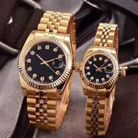 New WATCH Couples Style Classic Automatic Movement Mechanical 28mm 36mm Fashion Men Mens Women Womens gold datejust Watches Wristw268h