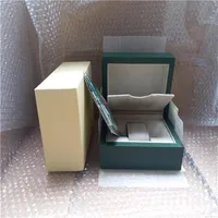 2020 watch Mens For ROLEX Watch Box Inner Outer Womans Watches Boxes Men Wristwatch Green box booklet card311C