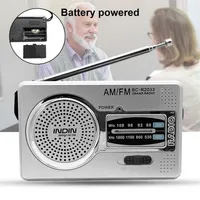 BC-R2033 AM FM Radio Telescopic Antenna Full Band Portable Receiver FM World Pocket Player for Seniors282J