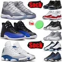 With Tag Sock air jordan retro 11s mens basketball shoes jordan11s 12s 13s jordan12s Royalty jordan13s men women trainers sports sneakers