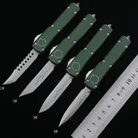 Green UTX-85 UT70 Automático D2 Blade Knife T6-6061 Alumínio Tactical Tactical Tool Tool Pocket Knives