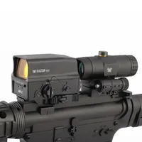 Alcance táctico de rifle de caza rojo holográfico UH-1 y VMX-3T 3X Muplete combinado con interruptor a STS STS Mount Fit 20mm Rail221m