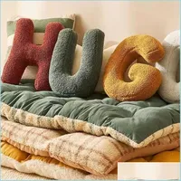Cuscino/cuscino decorativo adorabile cartone animato lettere inglesi cuscino per bambini camera decorativa cuscino cuscino cuscinetto cuscinetti insegnare wo dhpoa