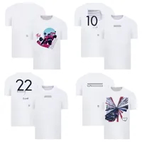 2022 Nieuwe F1 T -shirt Racing Formule 1 Team Uniform Workwear Custom Half Sleeve Casual Clothing Plus Maat