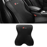 Car Pillows PU Leather Quilt Auto Neck Rest Headrest Cushion Interior Accessories for Audi A3 A4 A5 A6 Q2 Q3 Q5 Q7 Q8 S4 S52347